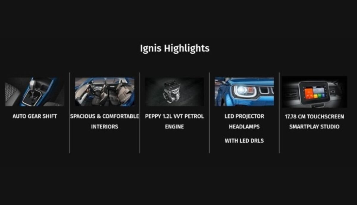 maruti ignis features