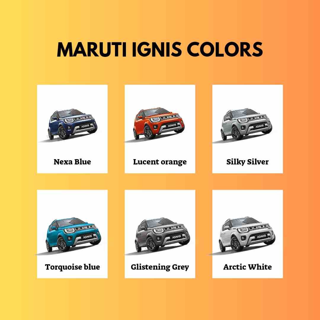 maruti ignis colour Variants