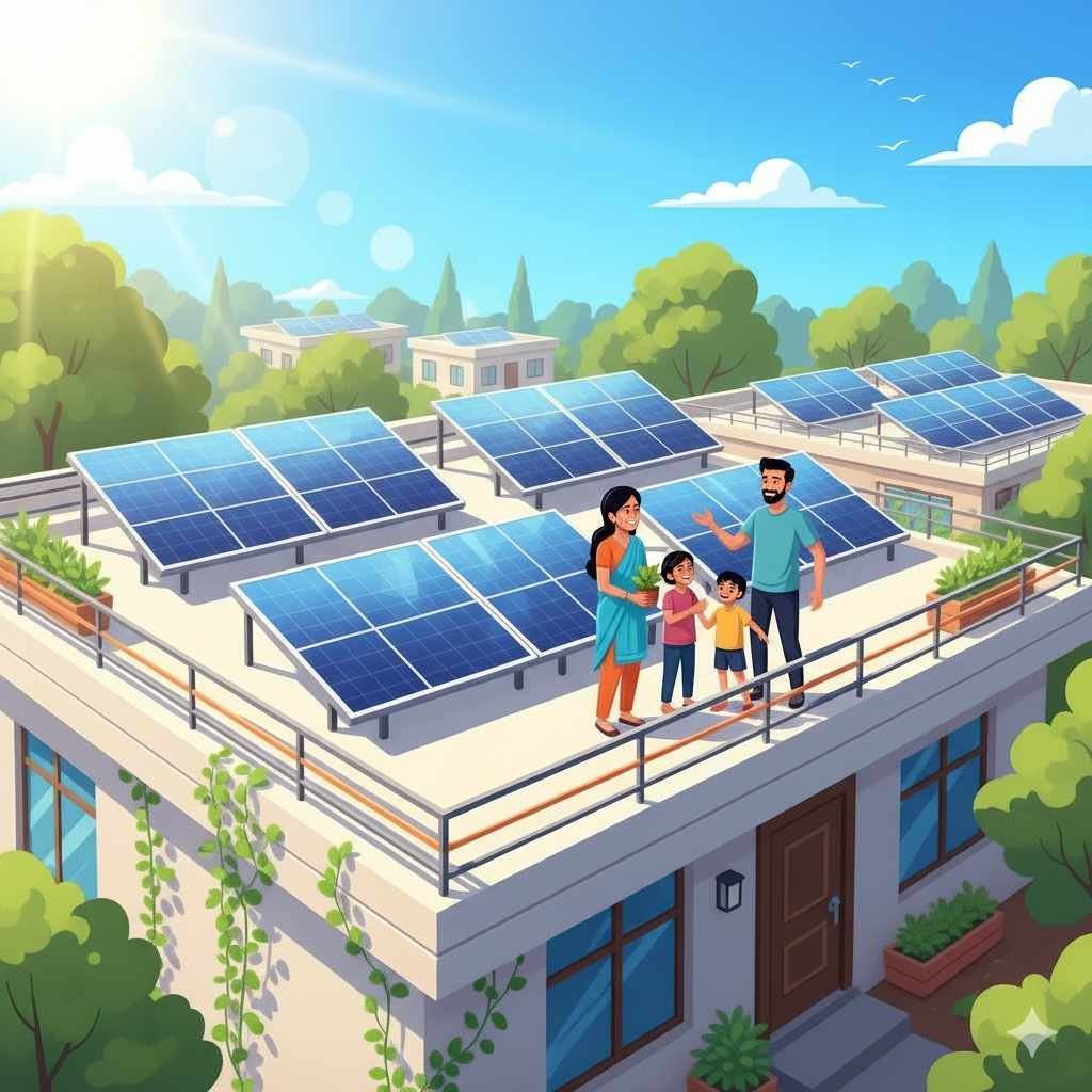 <span class="title-highlight-color">Solar Panels for Homes India:</span> Zero Electricity Bill with Government Solar Subsidy 2025