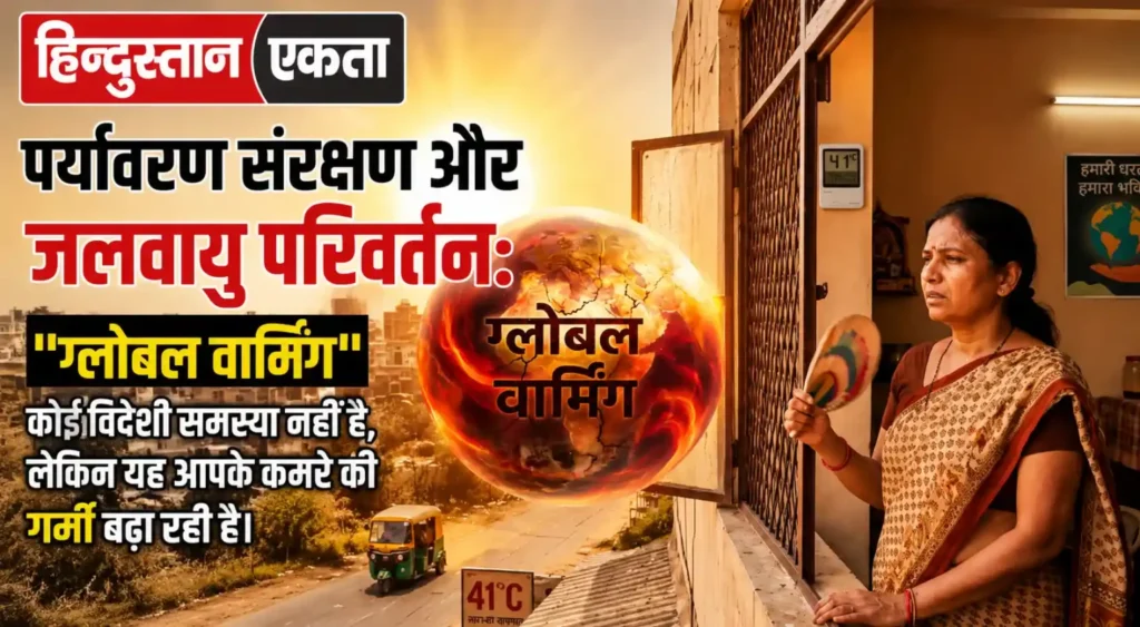 पर्यावरण संरक्षण और जलवायु परिवर्तन: “ग्लोबल वार्मिंग” कोई विदेशी समस्या नहीं है, लेकिन यह आपके कमरे की गर्मी बढ़ा रही है|