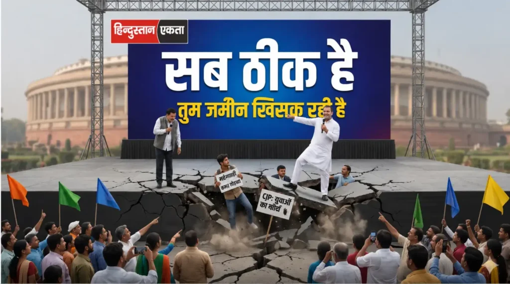भारत में नवीनतम राजनीतिक घटनाएँ: सब ठीक है, बस जमीन खिसक रही है